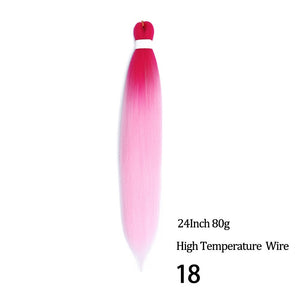 24 26 Inches 80g 90g Kanekalon Hair Wholesale Bulk Braid Synthetic Hair Braid Easy Braiding Hair Extension For Women