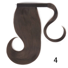 Load image into Gallery viewer, XINRAN Synthetic Bounce Wraparound Ponytail Hair Pieces  Straight Hair Extensions With Combs Warp Ponytails For Women
