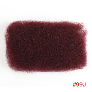 Styleicon Brazilian Afro Kinky Bulk 100% Human Hair For Braiding Remy Afro Kinky Bulk 50g/Pcs Kinky Curly Hair Crochet