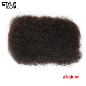 Styleicon Brazilian Afro Kinky Bulk 100% Human Hair For Braiding Remy Afro Kinky Bulk 50g/Pcs Kinky Curly Hair Crochet