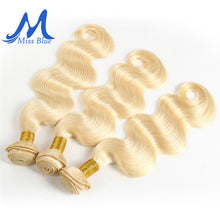 Load image into Gallery viewer, 28 30 inches Loose Body Wave Hair 613 Blonde Brazilian Human Hair Weave Bundles Full 1 3 4 PC Remy Virgin Hair Extensions Weft
