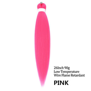 24 26 Inches 80g 90g Kanekalon Hair Wholesale Bulk Braid Synthetic Hair Braid Easy Braiding Hair Extension For Women