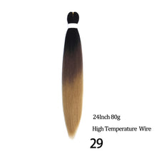 Load image into Gallery viewer, 24 26 Inches 80g 90g Kanekalon Hair Wholesale Bulk Braid Synthetic Hair Braid Easy Braiding Hair Extension For Women
