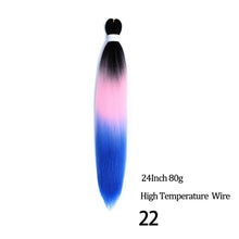 Load image into Gallery viewer, 24 26 Inches 80g 90g Kanekalon Hair Wholesale Bulk Braid Synthetic Hair Braid Easy Braiding Hair Extension For Women
