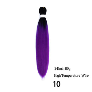 24 26 Inches 80g 90g Kanekalon Hair Wholesale Bulk Braid Synthetic Hair Braid Easy Braiding Hair Extension For Women