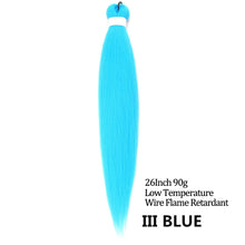 Load image into Gallery viewer, 24 26 Inches 80g 90g Kanekalon Hair Wholesale Bulk Braid Synthetic Hair Braid Easy Braiding Hair Extension For Women
