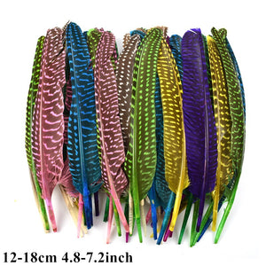 Many Kinds Multicolour Combinations Goose Ostrich Feathers Crafts Pheasant Chicken Turkey Peacock Feather Handicraft Accessories