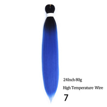 Load image into Gallery viewer, 24 26 Inches 80g 90g Kanekalon Hair Wholesale Bulk Braid Synthetic Hair Braid Easy Braiding Hair Extension For Women
