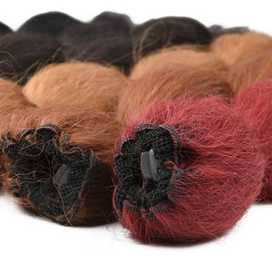 Synthetic Kinky Straight Hair Puff Bun Bubble Ponytail African American Wrap Drawstring Afro Puff Ponytail Hair Extensions