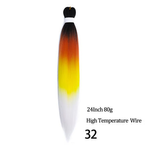 24 26 Inches 80g 90g Kanekalon Hair Wholesale Bulk Braid Synthetic Hair Braid Easy Braiding Hair Extension For Women
