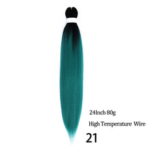 Load image into Gallery viewer, 24 26 Inches 80g 90g Kanekalon Hair Wholesale Bulk Braid Synthetic Hair Braid Easy Braiding Hair Extension For Women
