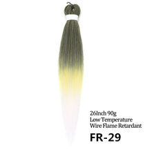 Load image into Gallery viewer, 24 26 Inches 80g 90g Kanekalon Hair Wholesale Bulk Braid Synthetic Hair Braid Easy Braiding Hair Extension For Women
