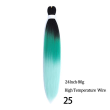 Load image into Gallery viewer, 24 26 Inches 80g 90g Kanekalon Hair Wholesale Bulk Braid Synthetic Hair Braid Easy Braiding Hair Extension For Women
