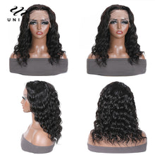 Load image into Gallery viewer, Unice Hair Natural Wave Bob Wigs Human Hair Short Human Hair T Part Lace Wig 13x5x1 Lace Part Wig Natural Wavy Hair for Women
