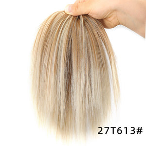 LUPU Synthetic Hair Bun Extensions Messy Straight Hair Band Elastic Chignon Scrunchy Wrap Updo False Hair Pieces For Women Hair
