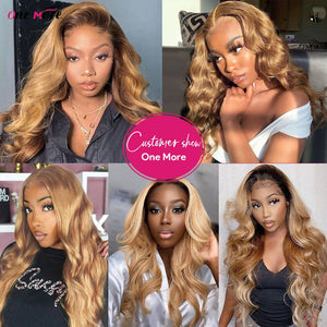 #27 Honey Blonde Bundles Body Wave Bundles Remy Human Hair Extensions Brown  Brazilian 100% Human Hair Weave Bundles 1 3 4 PCS