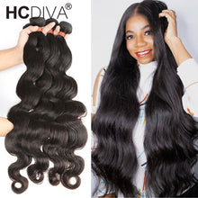 Load image into Gallery viewer, Body Wave Bundles Human Hair Brazilian Hair Weave Extensions 1/3/4 PCS Remy Human Hair 10-40inch Body Wave Hair Extensions
