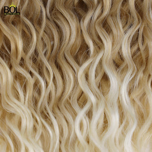 BOL 32Inch Long Kinky Curly Ponytail Hair Extensions Human Hair Feeling Synthetic Drawstring Ponytail Soft and Natural for Women