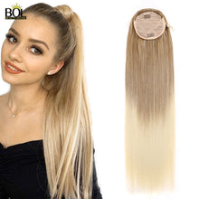 Load image into Gallery viewer, BOL Curly Ponytail Extension Human Hair Feeling Natural Hairpiece 24-32Inch Soft Long Drawstring Hair PonyTail Clip On for Women
