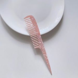 Acetate Plate Long Handle Pointed Tail Comb Anti-static Hairdressing Comb Cross Border