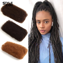 Load image into Gallery viewer, Styleicon Brazilian Afro Kinky Bulk 100% Human Hair For Braiding Remy Afro Kinky Bulk 50g/Pcs Kinky Curly Hair Crochet
