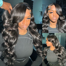 Load image into Gallery viewer, 13x6 Transparent Body Wave Lace Wig Human Hair Wigs Brazilian Remy 30 32 inch Water Wave 5x5 Lace Closure Frontal Wig For Women
