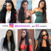 Load image into Gallery viewer, UNice Hair Kysiss Series Malaysian Straight Hair Weave Bundles Human Hair 3  Bundles 8-30 inches Natural Color Virgin Hair
