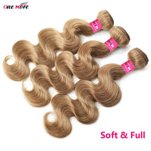 Load image into Gallery viewer, #27 Honey Blonde Bundles Body Wave Bundles Remy Human Hair Extensions Brown  Brazilian 100% Human Hair Weave Bundles 1 3 4 PCS
