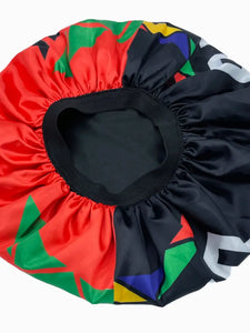 Black by Popular Demand® Black & Red Split Satin Bonnet