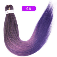 Load image into Gallery viewer, Vigorous Synthetic Easy Jumbo Braids Hair Ombre Braiding Hair 20inches Crochet Hair Extensions
