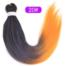 Load image into Gallery viewer, Vigorous Synthetic Easy Jumbo Braids Hair Ombre Braiding Hair 20inches Crochet Hair Extensions
