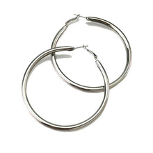Load image into Gallery viewer, MANILAI 120mm Oversize Big Hoop Earrings Gold Color Jewelry Fashion Punk Round Metal Pipe Statement Earrings Women Large Earring
