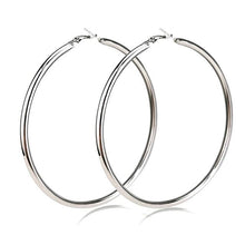 Load image into Gallery viewer, MANILAI 120mm Oversize Big Hoop Earrings Gold Color Jewelry Fashion Punk Round Metal Pipe Statement Earrings Women Large Earring
