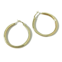 Load image into Gallery viewer, MANILAI 120mm Oversize Big Hoop Earrings Gold Color Jewelry Fashion Punk Round Metal Pipe Statement Earrings Women Large Earring
